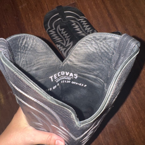 Tecovas - The Abby Leather Boots - Midnight Bovine size 9B - Picture 6 of 6